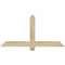 Ekena Millwork Eugene Rough Sawn Timber Gable Bracket, Douglas Fir, 48"W x 24"H x 2"D x 4"F, 12/12 Pitch GBW048X24X0204EUG00RDF - alternate 1
